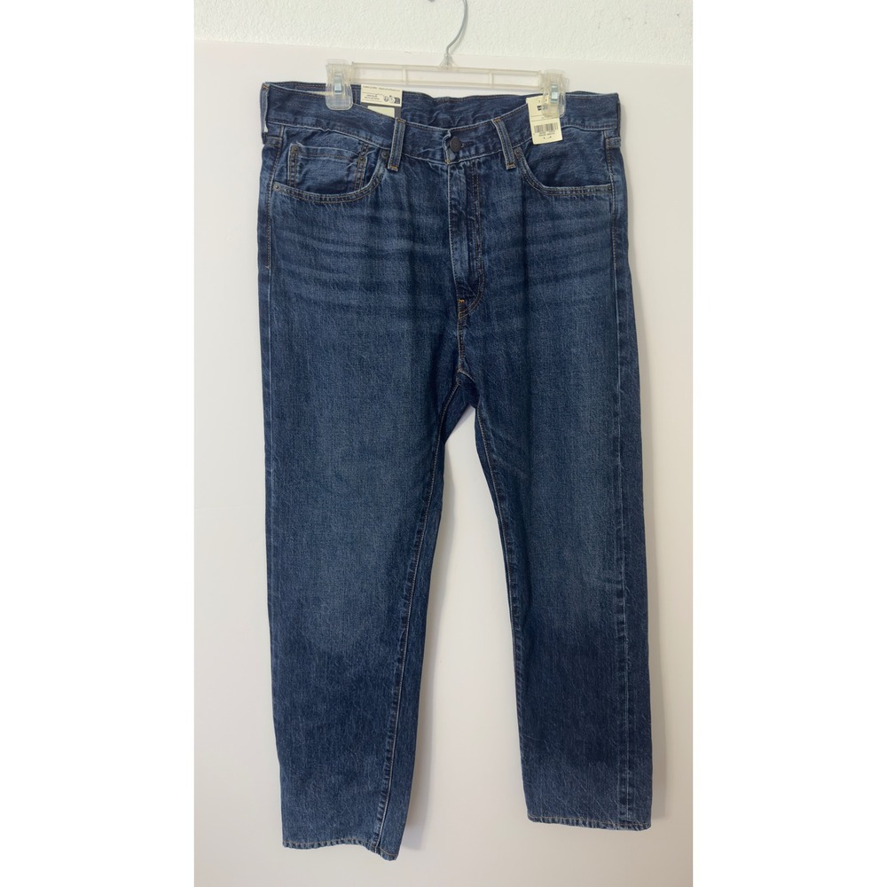 Levi's 505 Selvedge Premium Straight Jeans Mens 36x32 Blue Irregular